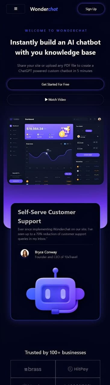 Wonderchat mobile right